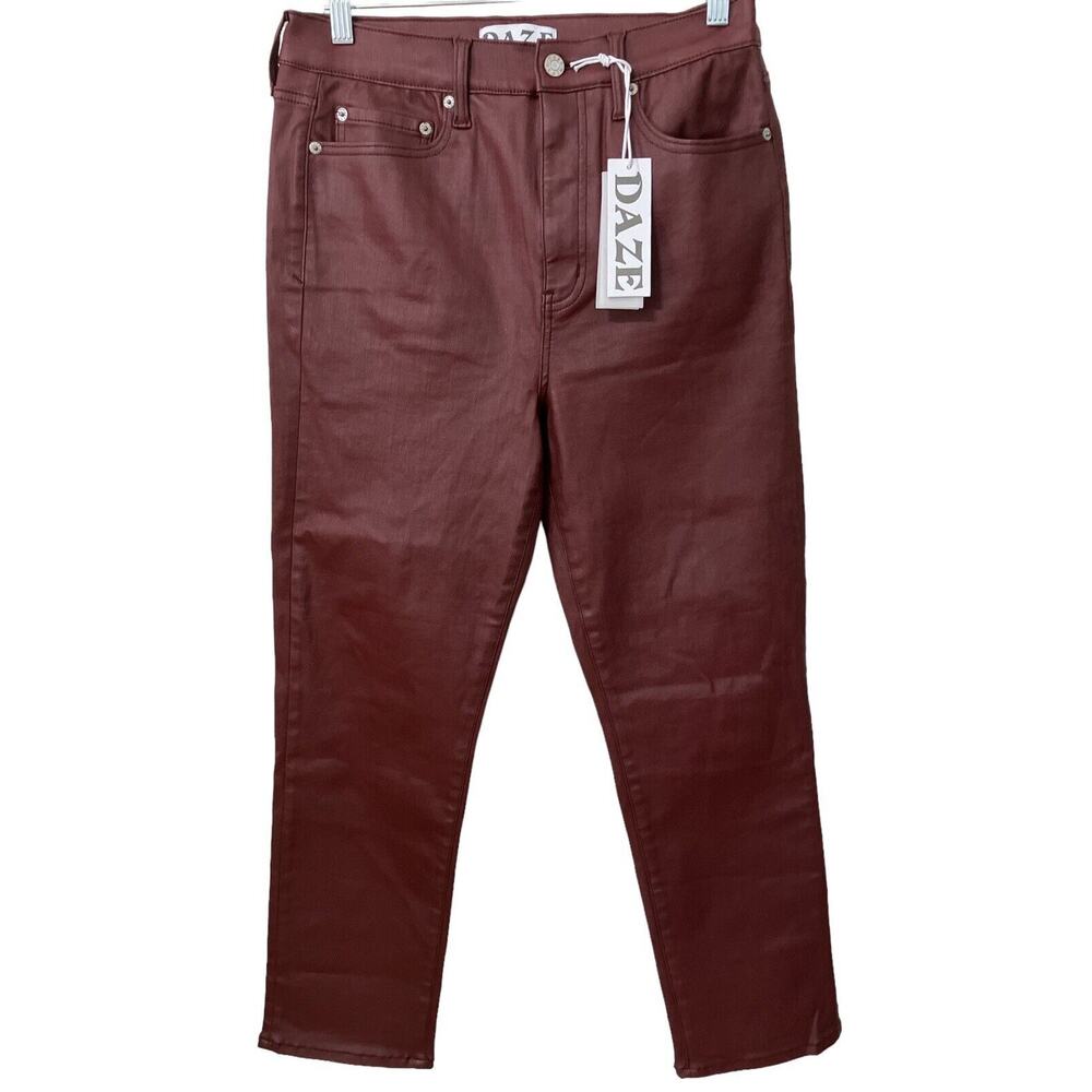 Women's Coated DAZE Jeans Size 30 NWT Streetwear Punk Country Biker Stretch